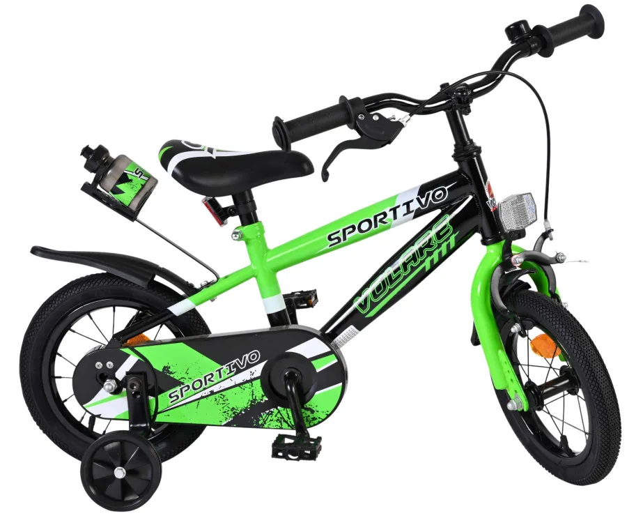 Volare Sportivo Kinderfiets – Jongens – 12 inch – Groen Zwart — foto 2