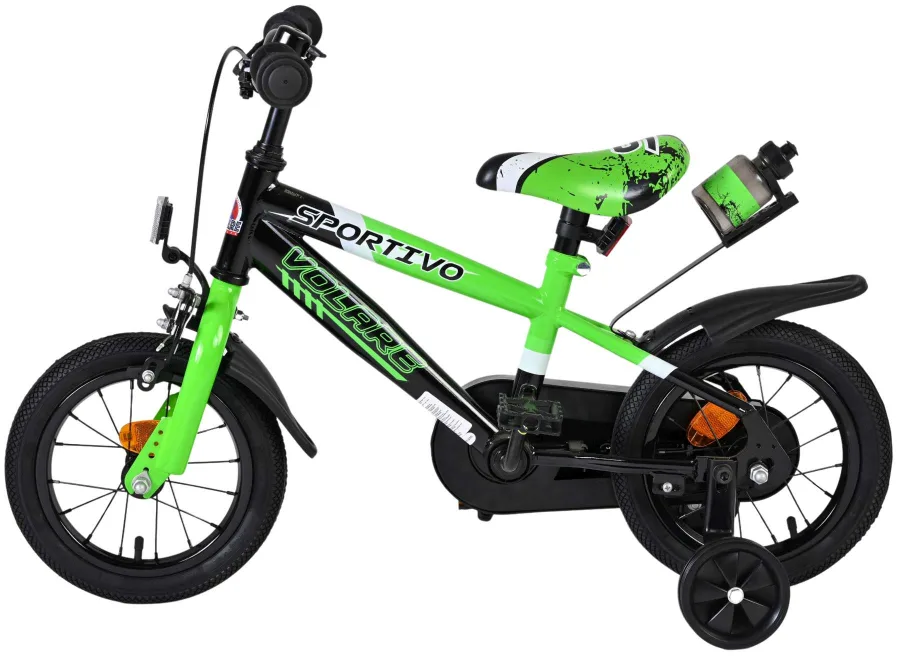 Volare Sportivo Kinderfiets – Jongens – 12 inch – Groen Zwart — foto 10