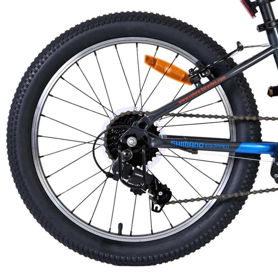 Volare Boost Kinderfiets - 20 inch - Blauw Oranje - 7 versnellingen — foto 2