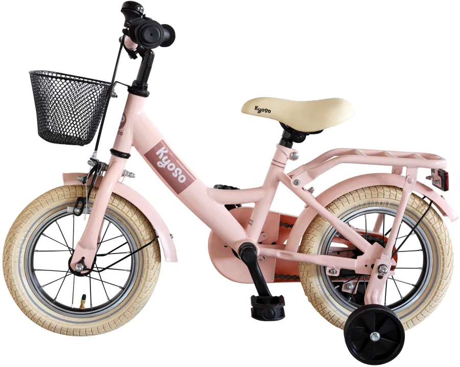 Kinderfiets Kyoso Sparkle 12 inch met remnaaf - mat roze — foto 2