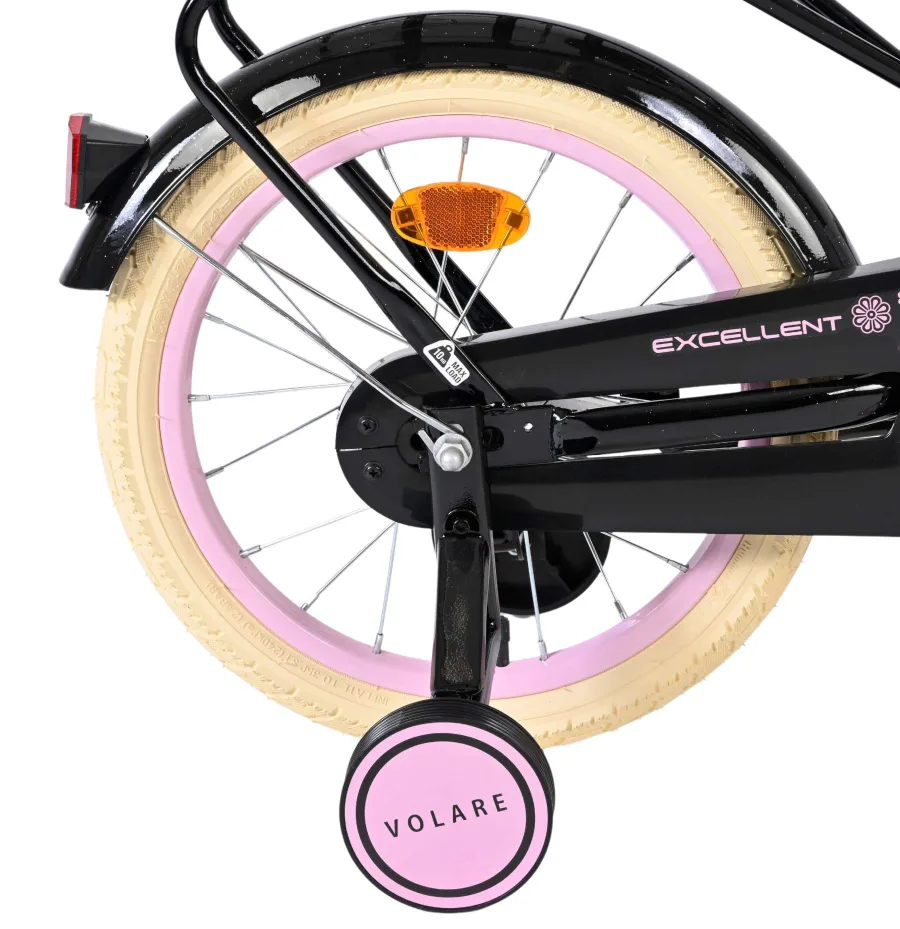 Volare Excellent Kinderfiets – Meisjes – 16 inch – Zwart – 95% afgemonteerd — foto 2
