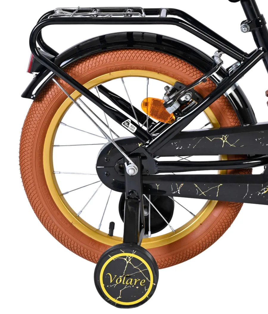 Volare Ashley Kinderfiets – Meisjes – 16 inch – Zwart – Twee Handremmen — foto 2