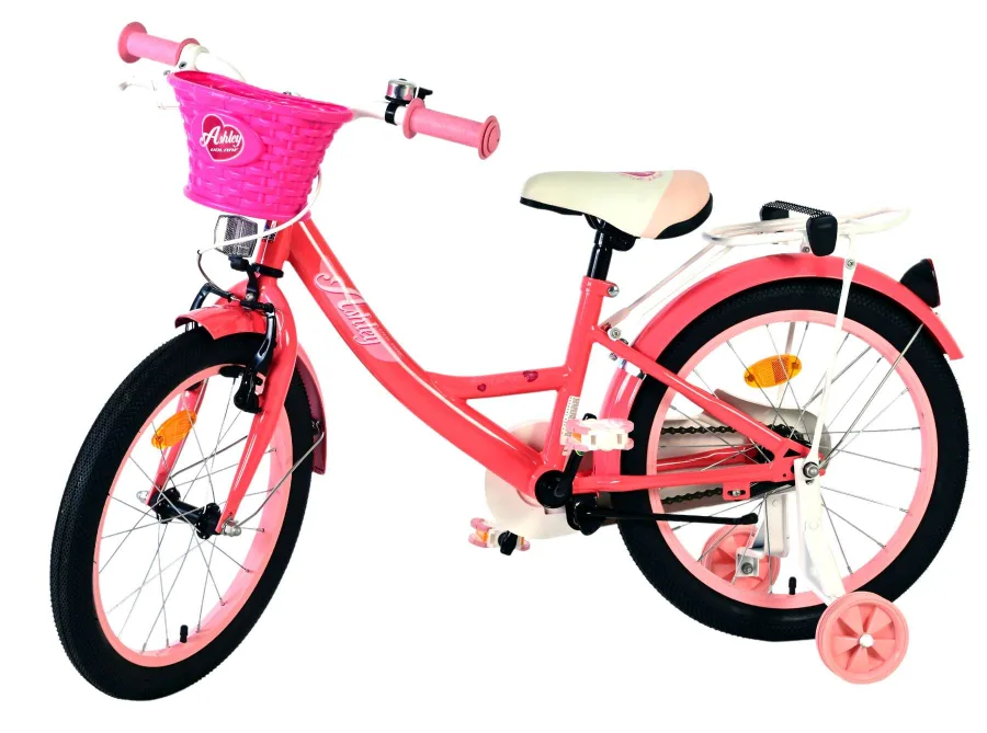 Volare Ashley Kinderfiets – Meisjes – 18 inch – Roze/Rood — foto 10