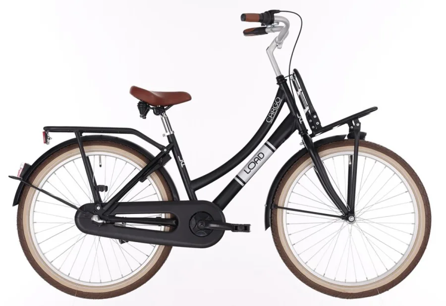 Bikefun Load 26″ meisjesfiets 3 versnellingen remnaaf mat zwart 2026 — foto 2