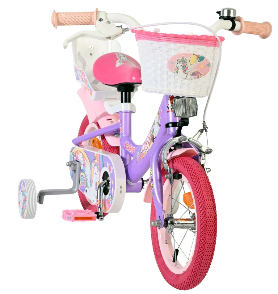 Volare Unicorn Kinderfiets – Meisjes – 12 inch – Paars — foto 6