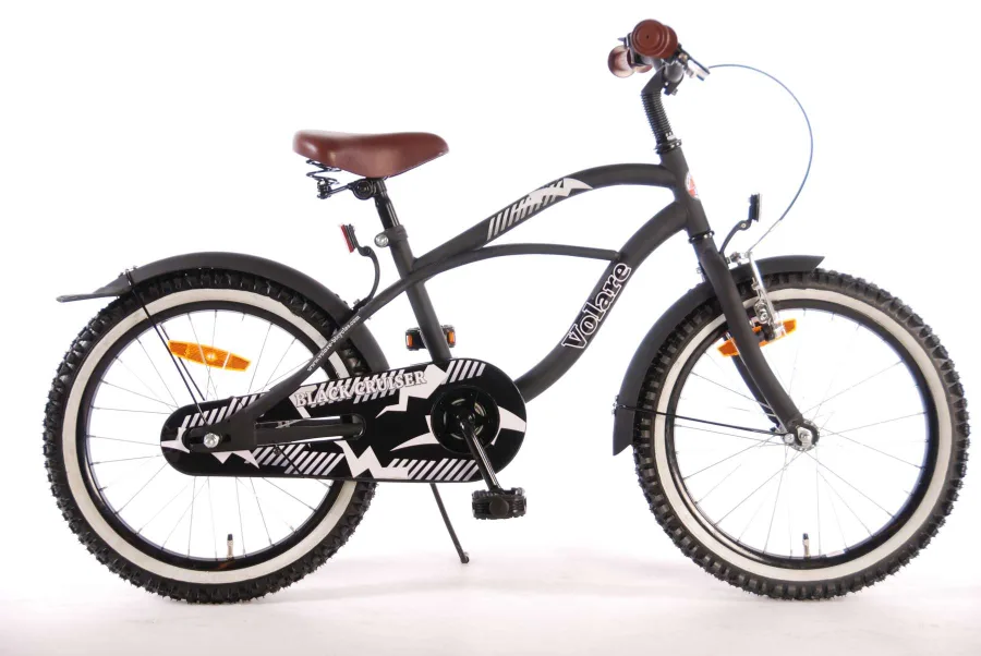 Volare Black Cruiser Kinderfiets – Jongens – 18 inch – Zwart – 95% afgemonteerd — foto 3