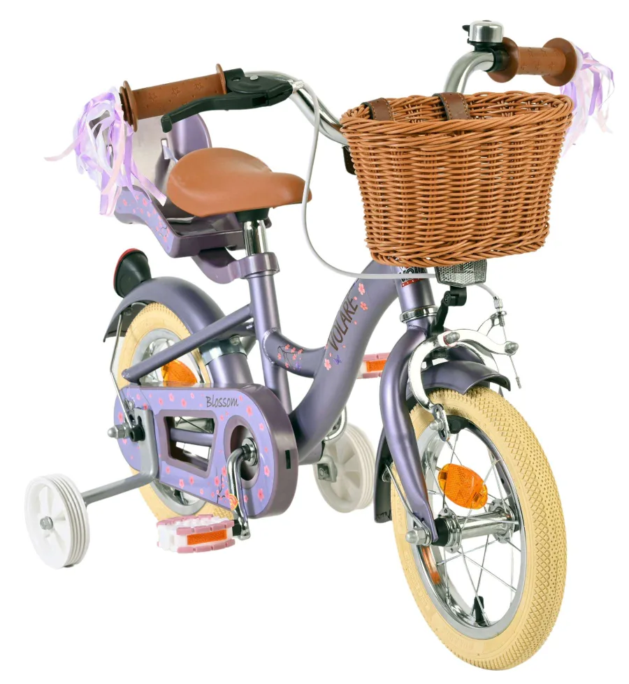 Volare Blossom Kinderfiets – Meisjes – 12 inch – Paars — foto 7