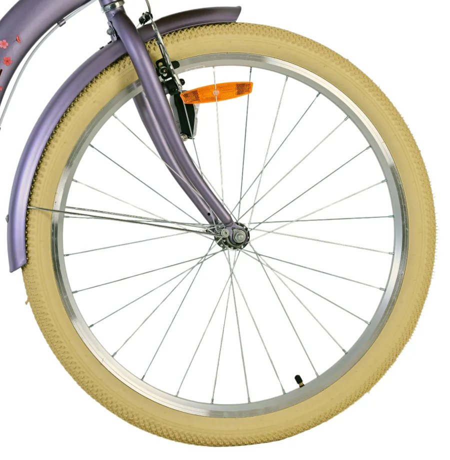 Volare Blossom Kinderfiets - Meisjes - 26 inch - Paars - Twee handremmen — foto 4