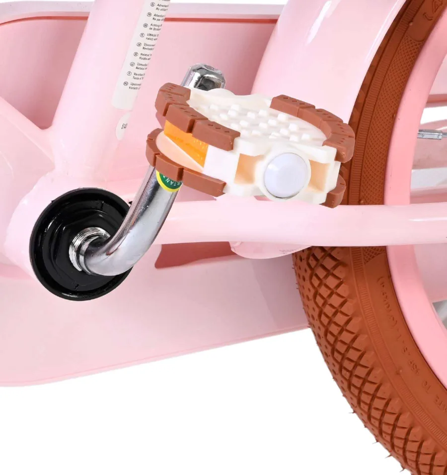 Volare Ashley Kinderfiets - Meisjes - 14 inch - Roze - Twee Handremmen — foto 9