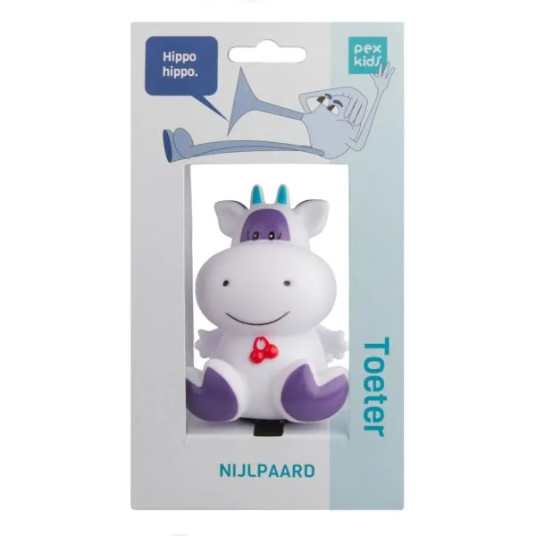Fietstoeter Pexkids Nijlpaard – paars — foto 2