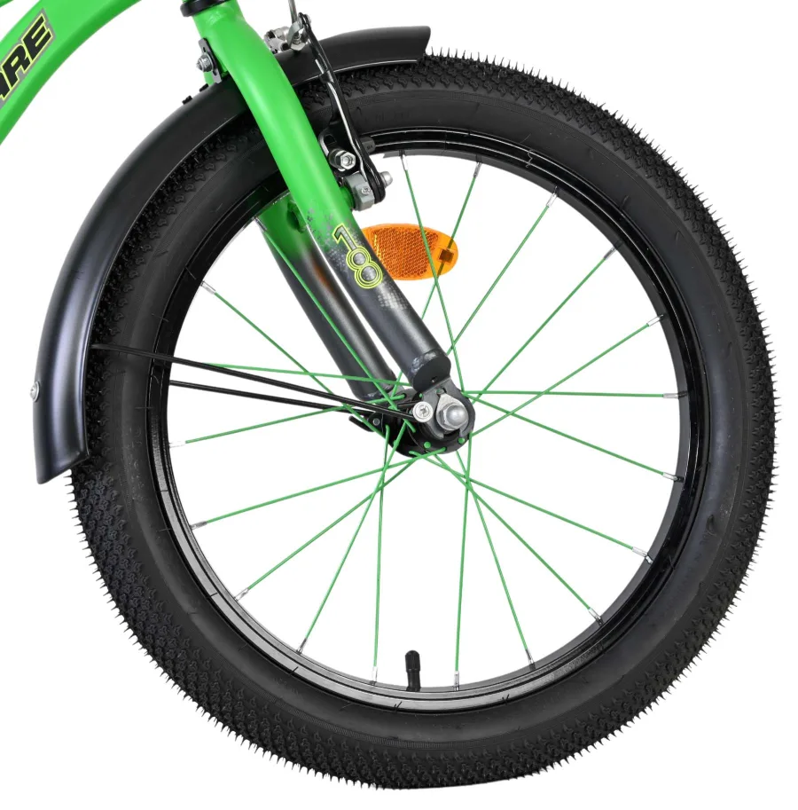Volare Thombike Kinderfiets – Jongens – 18 inch – Groen Grijs — foto 3