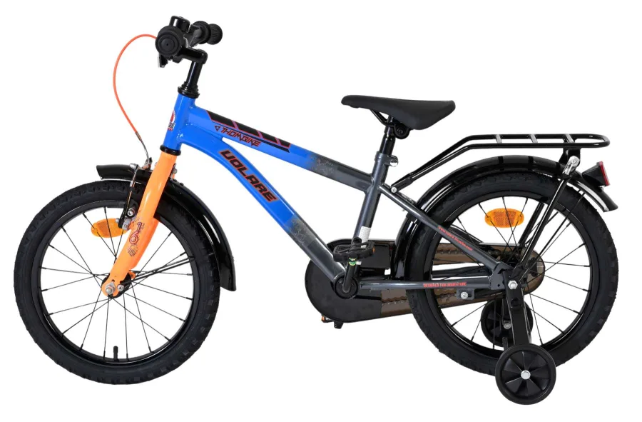 Volare Thombike Kinderfiets – Jongens – 16 inch – Blauw/Oranje — foto 7