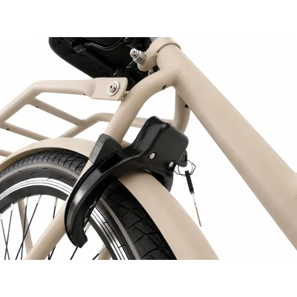 Kinderfiets Kyoso Blossom Mocha 24 inch remnaaf mat taupe roze — foto 2