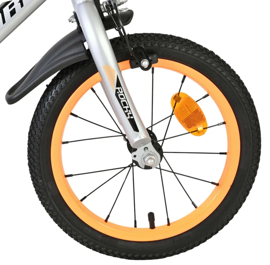 Volare Rocky Kinderfiets – Jongens – 14 inch – Grijs — foto 3