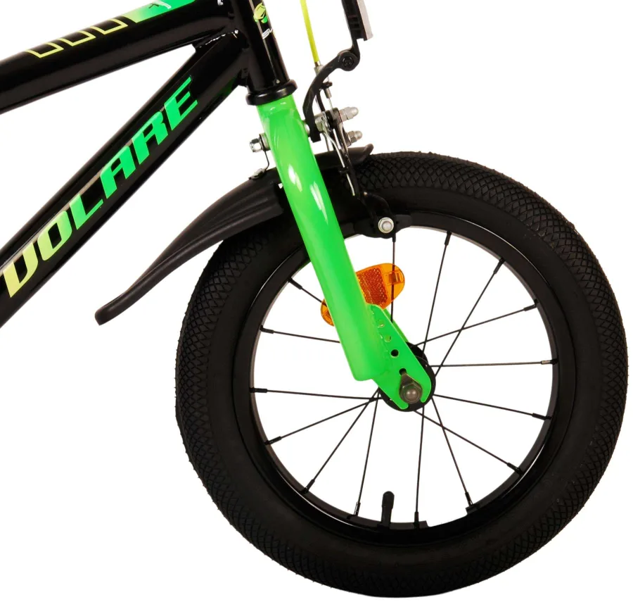 Volare Super GT Kinderfiets – Jongens – 14 inch – Groen – Twee handremmen — foto 9