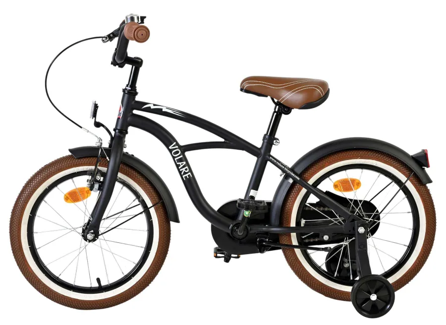Volare Black Cruiser Kinderfiets – Jongens – 16 inch – Zwart — foto 9