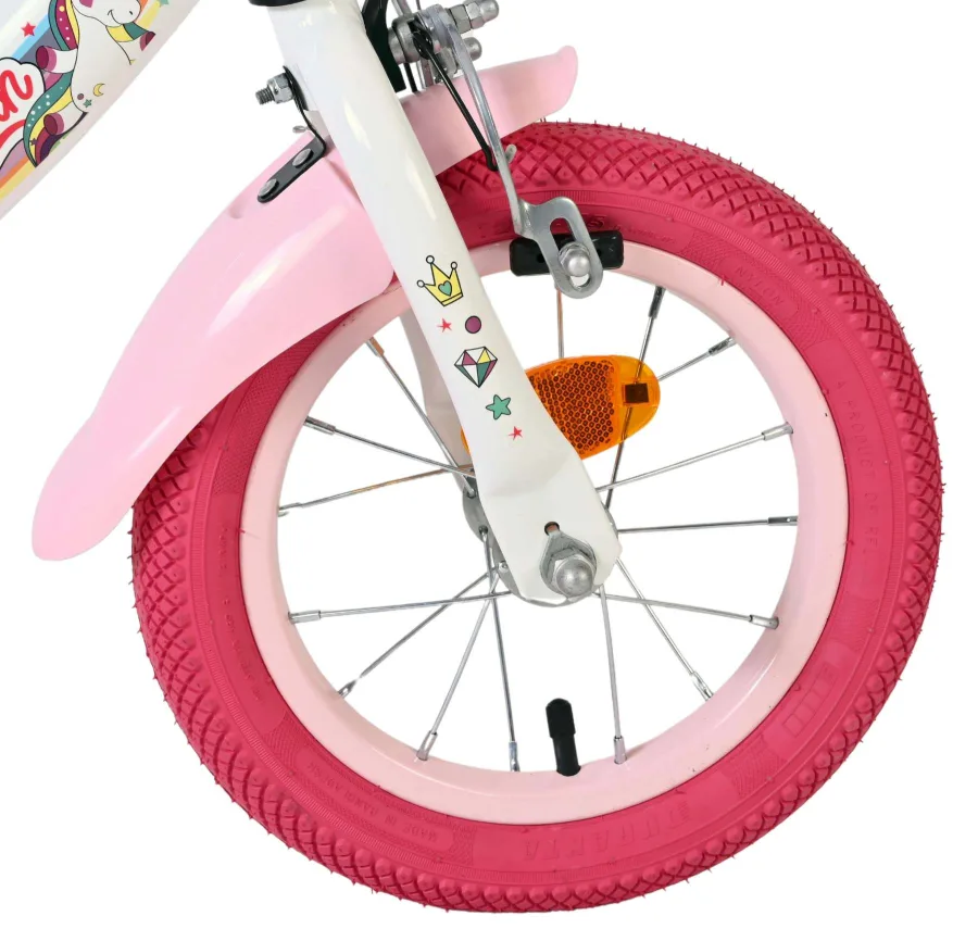 Volare Unicorn Kinderfiets – Meisjes – 12 inch – Wit — foto 3