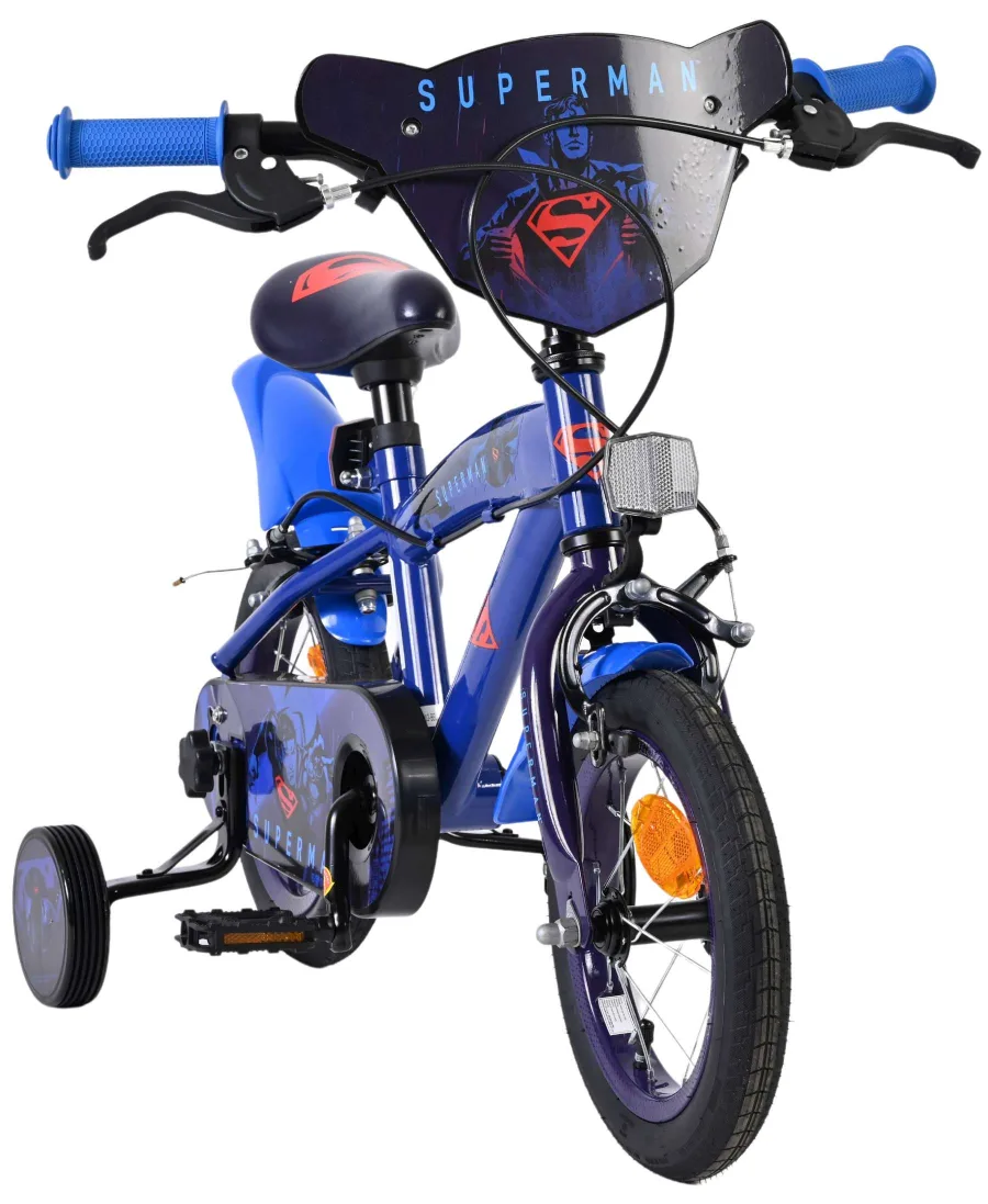 Superman Kinderfiets – Jongens – 12 inch – Blauw – Twee handremmen — foto 5