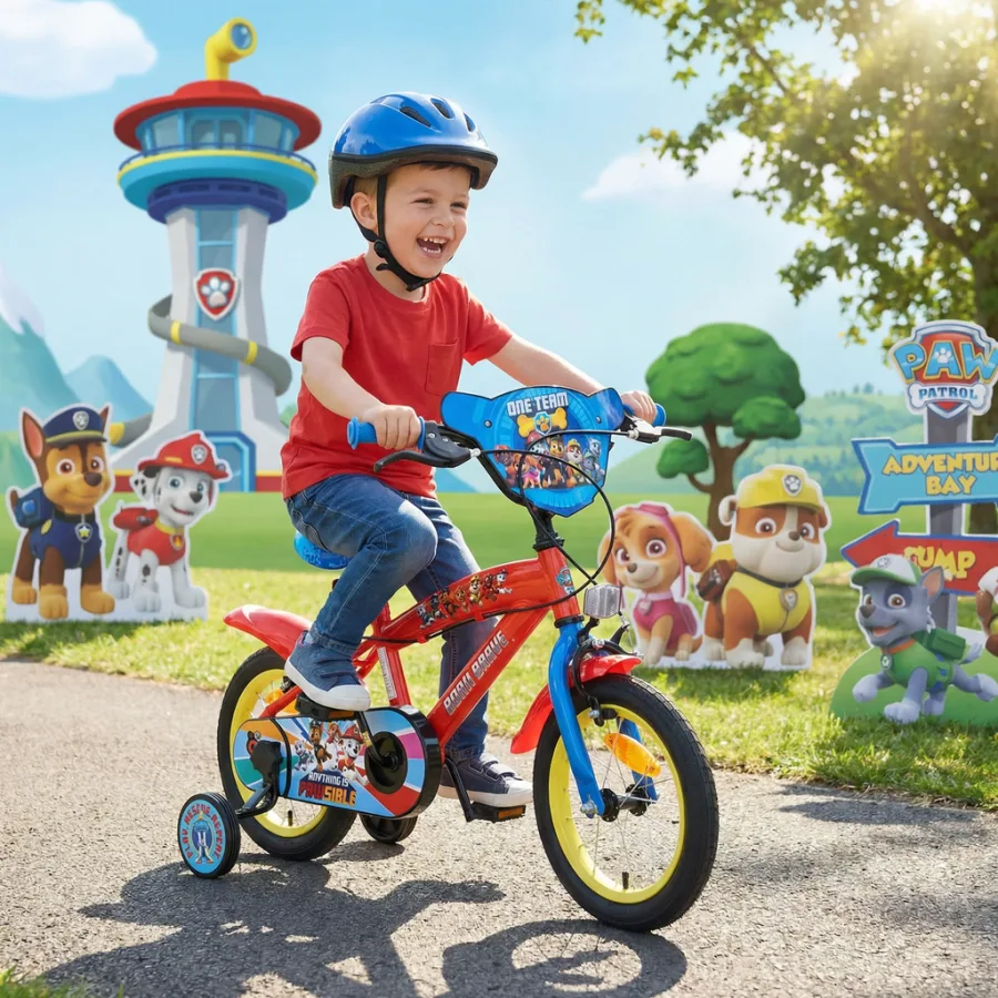 Paw Patrol Kinderfiets – Jongens – 16 inch – Rood – Twee handremmen — foto 15