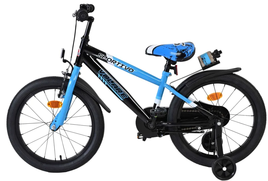 Volare Sportivo Kinderfiets – Jongens – 18 inch – Blauw Zwart — foto 9