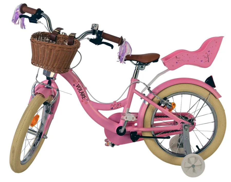 Volare Blossom Kinderfiets – Meisjes – 16 inch – Roze – Twee Handremmen — foto 11
