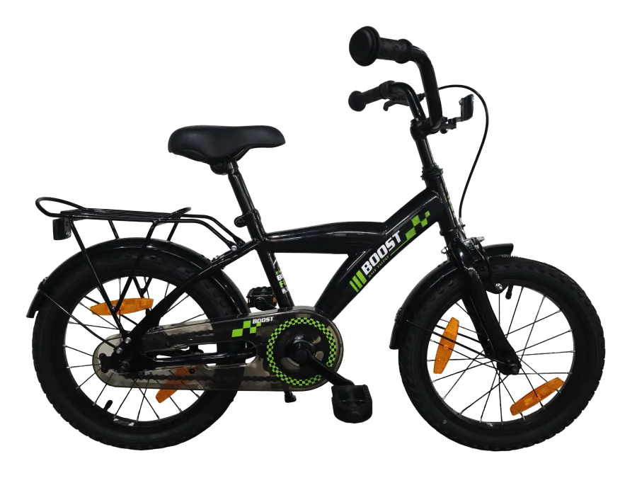 Kinderfiets Bikefun Boost 16 inch met remnaaf - Zwart