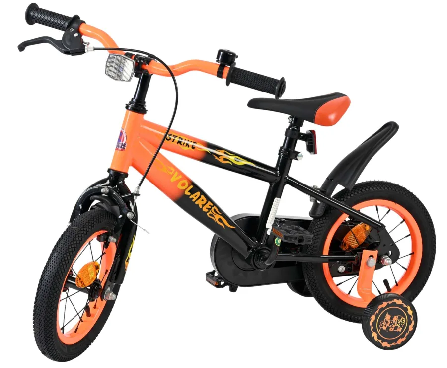 Volare Strike Kinderfiets – Jongens – 12 inch – Zwart Oranje — foto 9