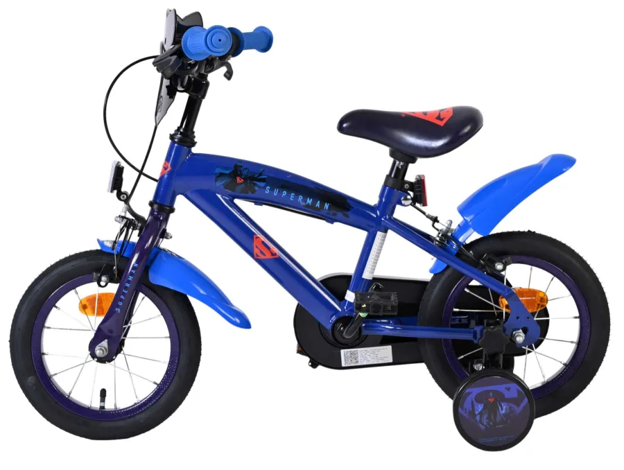 Superman Kinderfiets – Jongens – 12 inch – Blauw – Twee handremmen — foto 7
