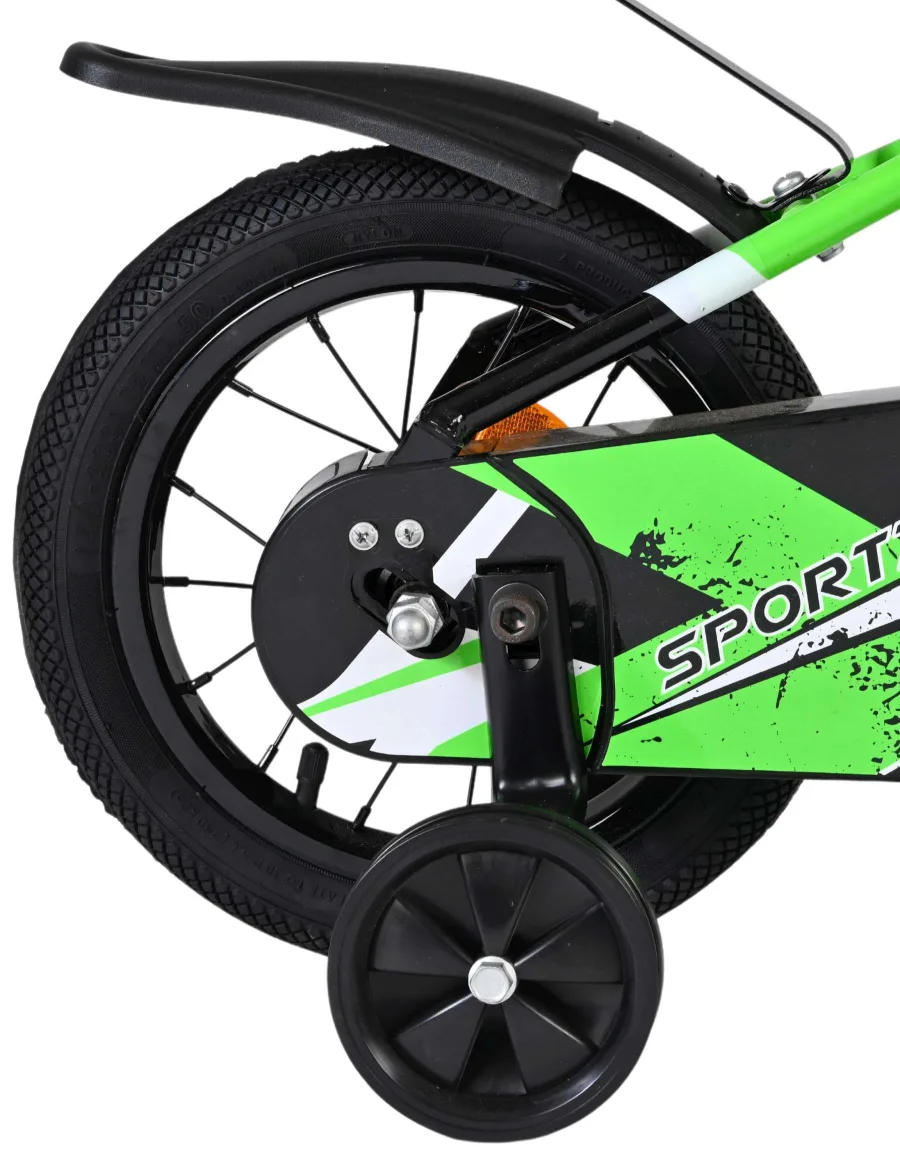 Volare Sportivo Kinderfiets – Jongens – 12 inch – Groen Zwart — foto 3