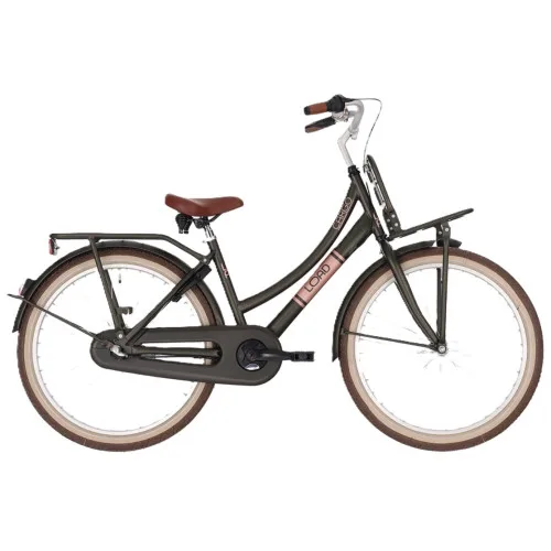 Bikefun Load 24″ meisjesfiets 3 versnellingen remnaaf mat green 2026