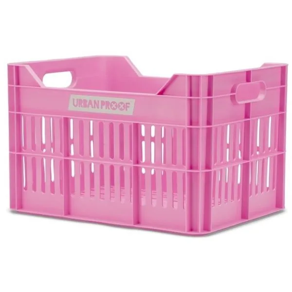 Gerecyclede Fietskrat Urban Proof Click 30 Liter Fel roze