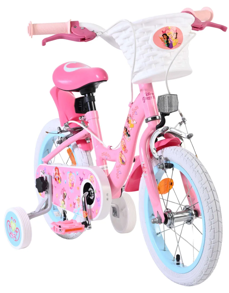 Magic Royals Kinderfiets – Meisjes – 14 inch – Roze – Twee handremmen — foto 5