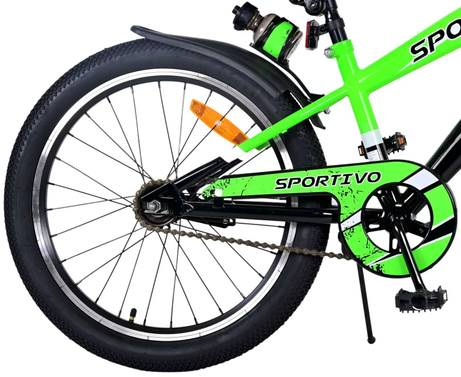 Volare Sportivo Kinderfiets – Jongens – 20 inch – Groen — foto 3