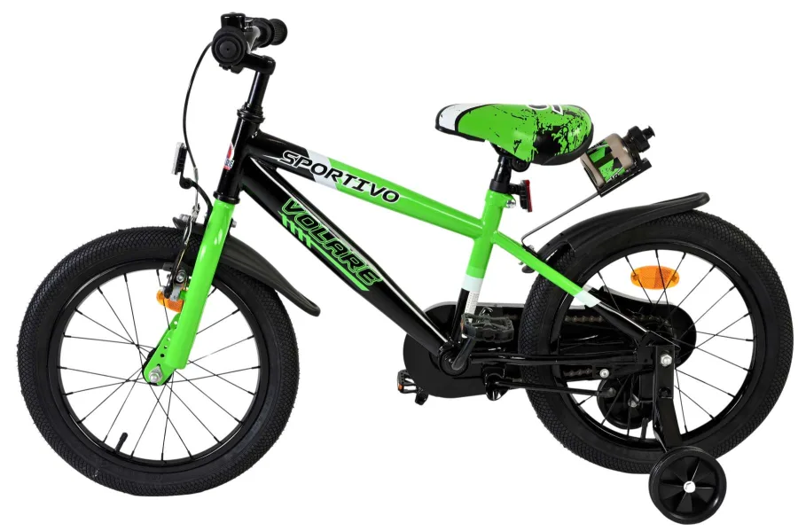 Volare Sportivo Kinderfiets – Jongens – 16 inch – Groen Zwart — foto 9