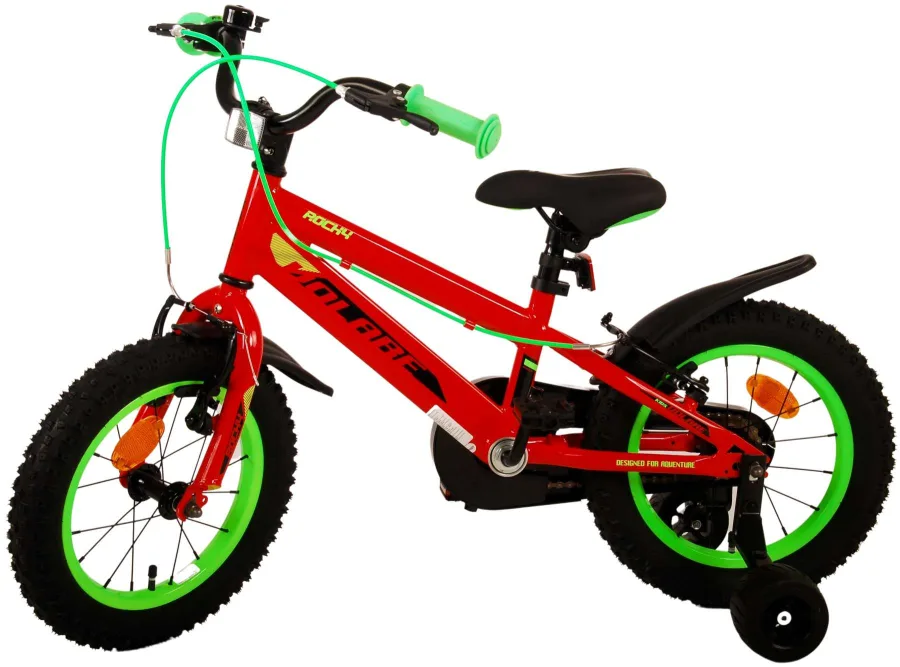 Volare Rocky Kinderfiets – Jongens – 14 inch – Rood – Twee handremmen — foto 6
