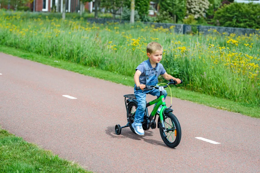 Volare Thombike Kinderfiets – Jongens – 14 inch – Oranje/Grijs — foto 15