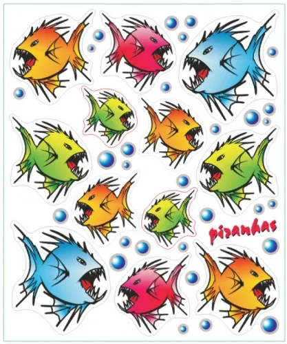 Stickerset piranha’s