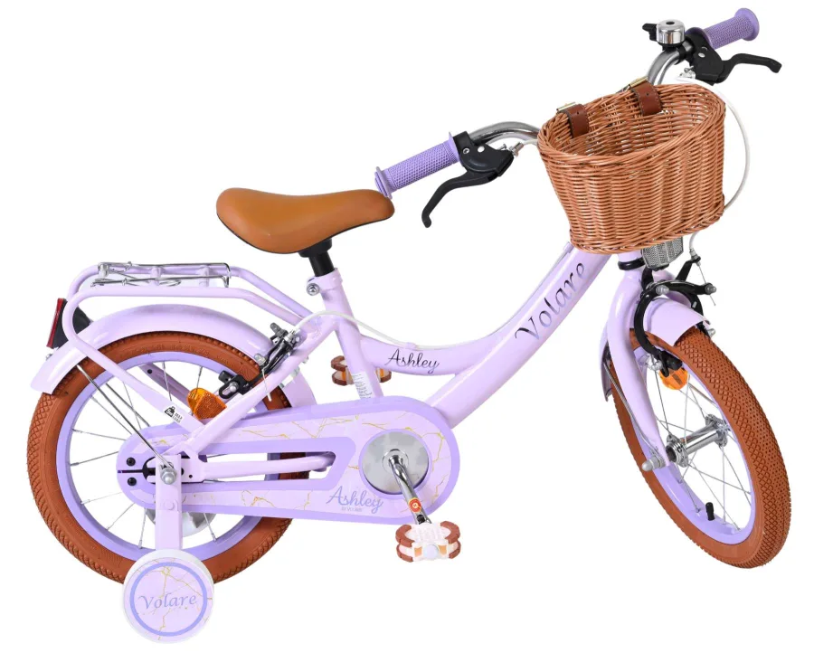 Volare Ashley Kinderfiets – Meisjes – 14 inch – Lila – Twee Handremmen — foto 11