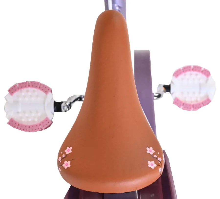 Volare Blossom Kinderfiets - Meisjes - 12 inch - Paars - Twee handremmen — foto 4