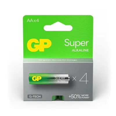 Super Alkaline AA-batterijen 4PK