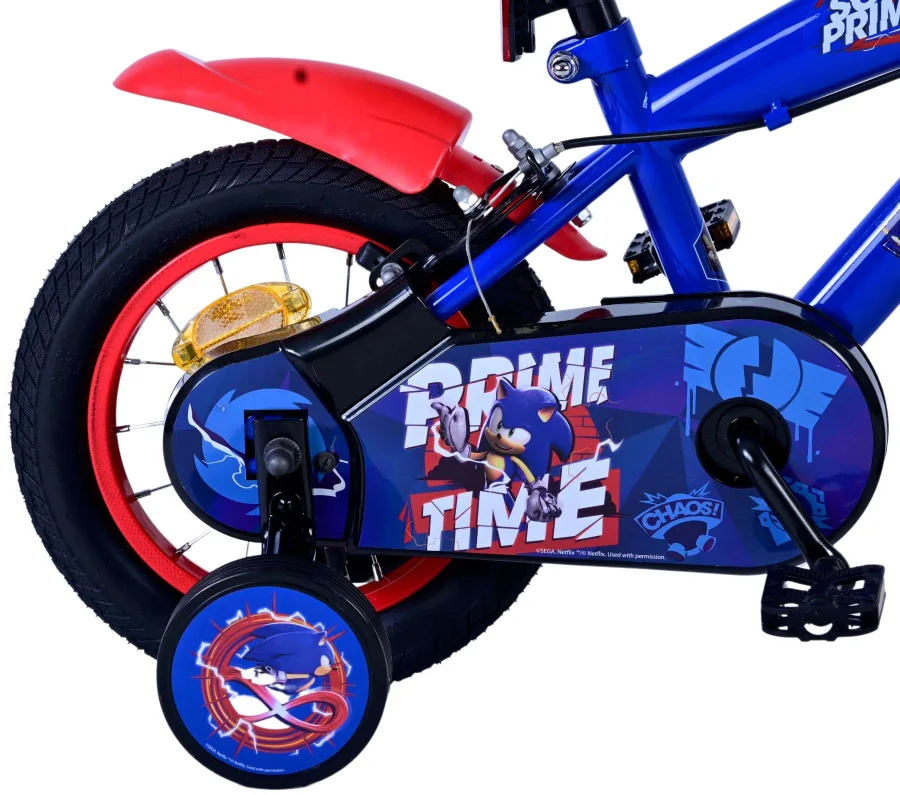 Turbo Crew Kinderfiets – Jongens – 12 inch – Blauw Rood – Twee handremmen — foto 3