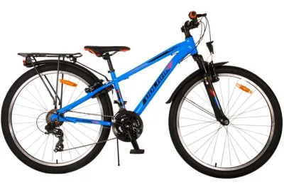 Volare Cross Kinderfiets – Jongens – 26 inch – Blauw – 18 versnellingen – Twee handremmen