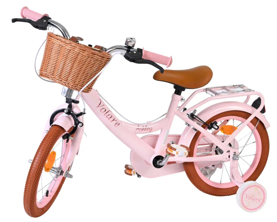 Volare Ashley Kinderfiets - Meisjes - 14 inch - Roze - Twee Handremmen — foto 8