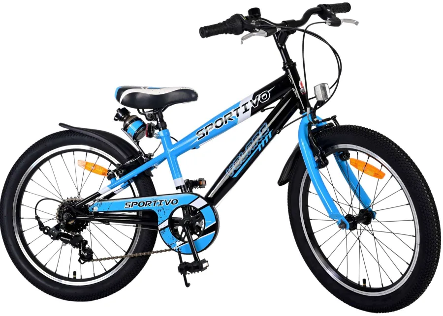 Volare Sportivo Kinderfiets – Jongens – 20 inch – Blauw – 7 versnellingen — foto 2