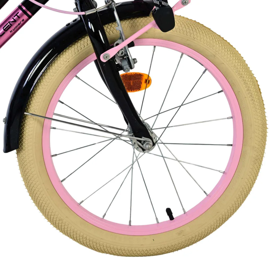 Volare Excellent Kinderfiets – Meisjes – 18 inch – Zwart – 95% afgemonteerd — foto 3