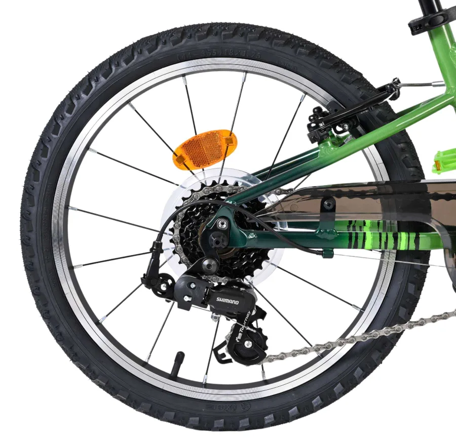 Volare Venom Kinderfiets – Jongens – 18 inch – Groen – Twee handremmen — foto 2