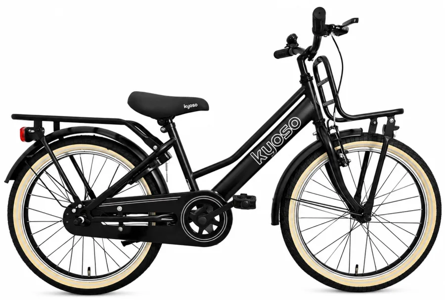 Kinderfiets Kyoso Blossom Classic 20 inch remnaaf mat zwart — foto 4