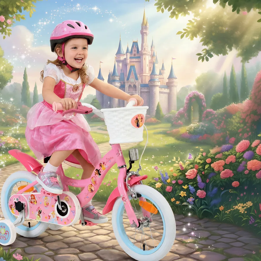Magic Royals Kinderfiets – Meisjes – 16 inch – Roze – Twee Handremmen — foto 12