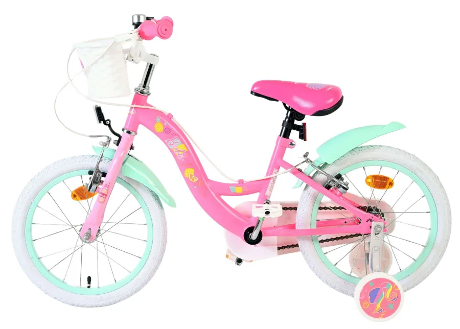 Barbie Kinderfiets – Meisjes – 16 inch – Roze – Twee handremmen — foto 9