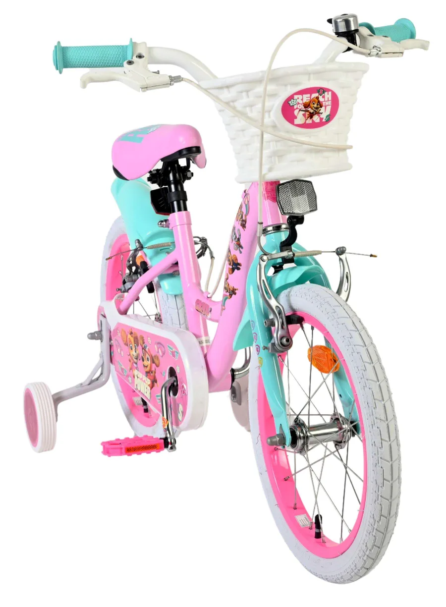 Paw Patrol Kinderfiets – Meisjes – 16 inch – Roze – Twee handremmen — foto 7